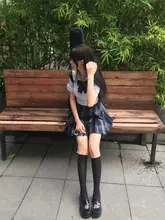 高ウエストチェック柄JK制服風プリーツスカート【夏用・レディース】