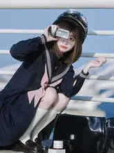 オリジナルJK制服【グレー・ピンク・紺色・長袖・冬用】（セットアップ対応）