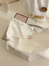 可愛いクマデザインの女性用三角パンツ【心地よい中低腰・学生向け】