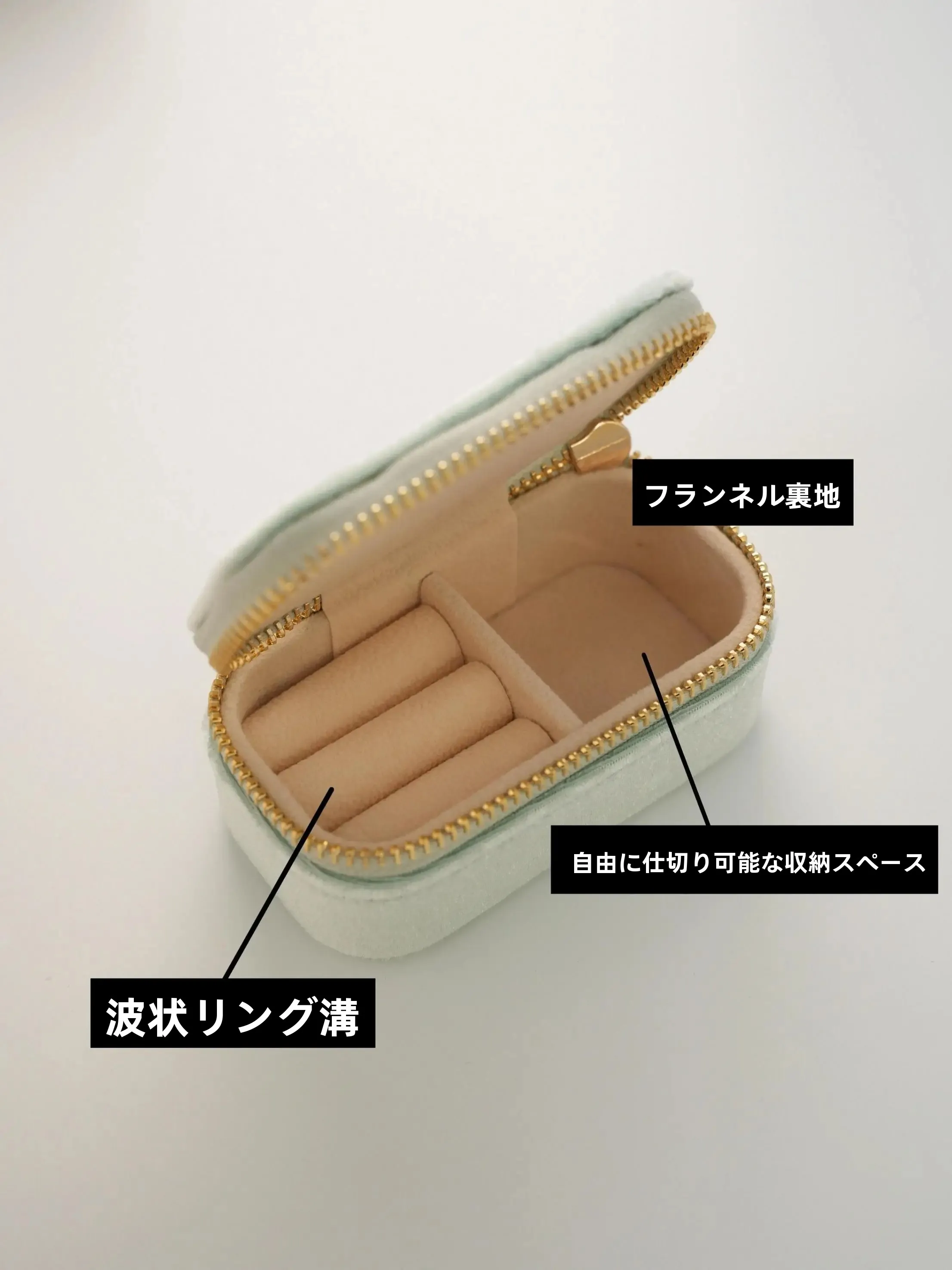 ミニジュエリーボックス：小空間でのアクセサリー収納に最適なコンパクトな収納ケース