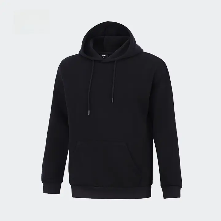 LI-NING メンズフード付きスウェットシャツ【秋用・快適・通気性・ゆったりフィット】