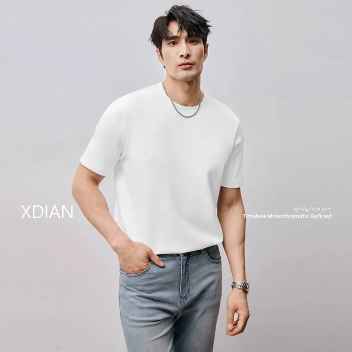 半袖Tシャツ メンズ 液氨加工コットン 接触冷感 速乾 UVカット 抗菌 防蚊 通気性 夏