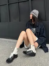 牛革製 バレエスタイル スニーカー【カジュアル・春秋用・レトロデザイン・女性用】