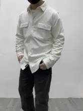 極上の柔らかさ コットン製 アメリカンスタイルのカモフラージュワークシャツ【厚手・秋冬用・カジュアル】