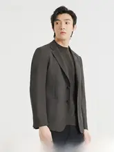 ビジネスカジュアル メンズスーツジャケット【シンプルデザイン・春秋用・スリムフィット】