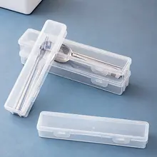 子供用旅行用携帯食器ケース【プラスチック製・箸とスプーン付き・無臭】