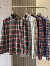 極上の柔らかさ！コットン素材のチェックシャツ【春秋用・肌触りの良い・メンズ・カジュアル】