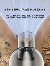 強力吸引力のワイヤレスハンドヘルドカー用掃除機【車＆家庭両用・ダストブロワー機能】
