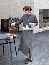 ツイード風 ジャケットとスカートのコーディネート【秋冬用】（セットアップ対応）