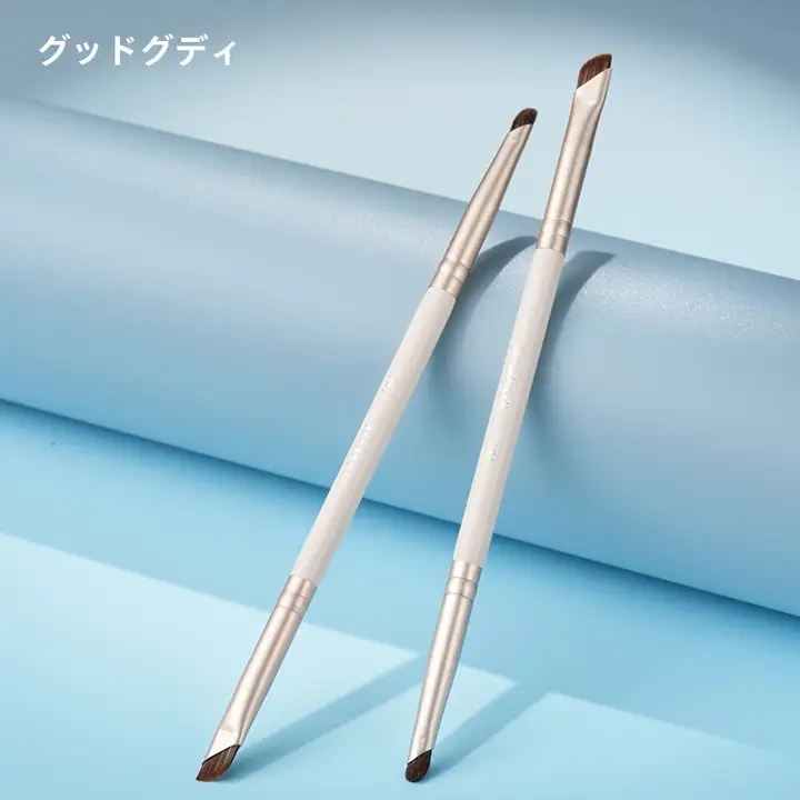 デュアルヘッドアイライナーブラシ【シザースデザイン・細部メイクアップ用】