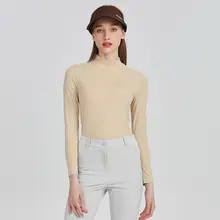 ゴルフ用 UVカット長袖Tシャツ【速乾・通気性・ハイネック・氷絲素材】