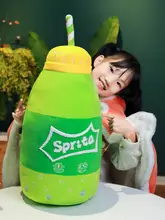 リアル飲料デザインの大きなソフトクッション【コーラ・スプライト・フレーバー】