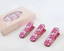 和服用クリップ【伝統的な着付け小物・アルミ製・花柄・カラーバリエーション】