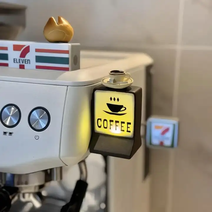 コーヒー冷蔵庫マグネット【クリエイティブコーヒーメーカー・便利店用サイン】