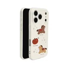 レトロチェック柄のマホビース二合一スマホケース【iPhone対応・華為・小米・OPPO対応】（セットアップ対応）