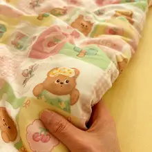 可麗熊 ダブルガーゼ布団カバー【全棉・家庭用・一人用】