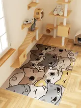 ペット用 防水防滑PVCマット【犬猫兼用・汚れに強く・食事用・お手入れ簡単】