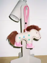 可愛い布製小馬のキーホルダー【バッグアクセサリー・カートゥーンデザイン】