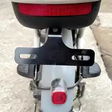 電動バイク用ナンバープレートホルダー【国標規格・リアライト付き】