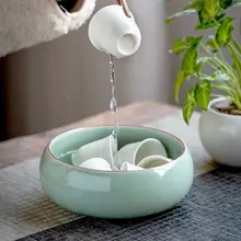 特大茶洗【陶器製・功夫茶具用・家庭用】（セットアップ対応）