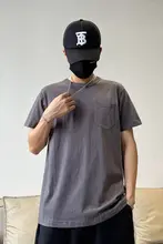 高品質コーマコットン メンズTシャツ【シンプルデザイン・ルーズフィット・半袖】