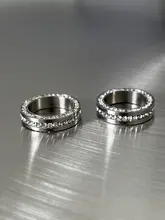 色落ちしないダイヤモンド付きリング【メンズ・チタン製・おしゃれなデザイン】