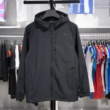 Li-Ning メンズ フリース防水フード付きジャケット【トレーニング用・保温性】