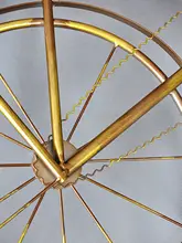 アイアン製 ヴィンテージ工業風自転車ウォールデコレーション【時計付き・壁掛け・インテリア装飾用】