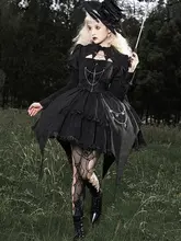 ゴシック風ロリータドレス【ハロウィンコスチューム・日常着・秋用】
