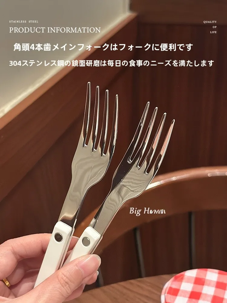 高級感ある西洋風カトラリー：純色デザインと304ステンレスの日常使いやすさ