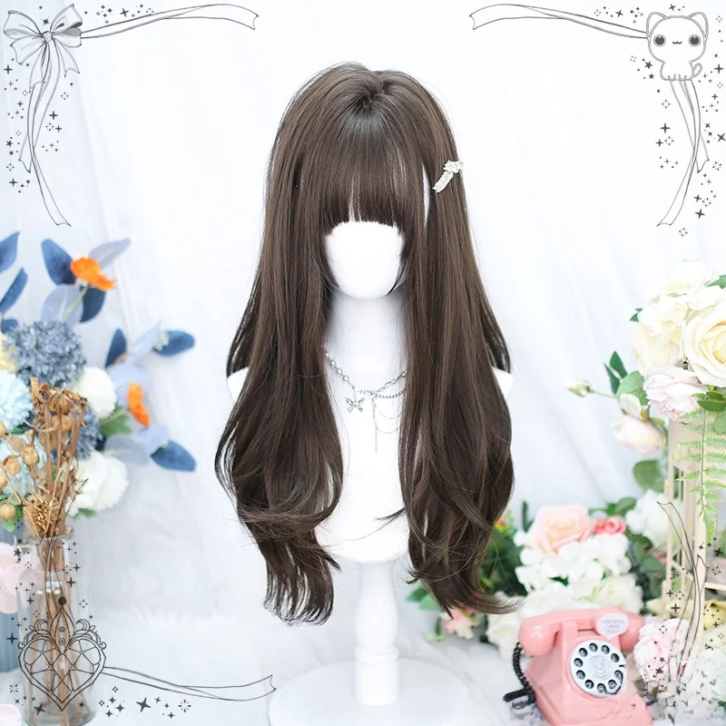 ロリータロングカーリーヘアフルヘッドギアネットレッドロングヘア：プールや日常で安定したカーリーヘアを実現