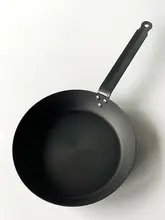 Vv小丸家 日本製 鉄製ノンスティック フライパン【小型・無塗装・ステーキ対応】