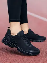 スニーカー メンズ メッシュ 合成皮革 防水 ブラック ランニング ウォーキング トラベル 春 「Xtep」