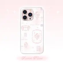 バレリーナうさぎデザインのかわいいピンクのiPhoneケース【二重構造・iPhone 15/14/13対応】