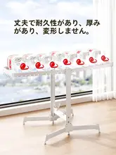 折りたたみ式室内干しラック【多機能・アルミ製・移動可能・床置きタイプ】