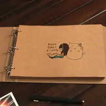 DIYアルバム・3穴リフィルバインダー【空白カード・手描き・学生用ノート】