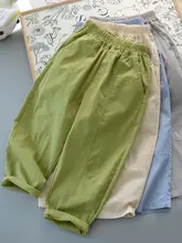 子供用 夏季薄手コットンパンツ【微ストレッチ・無地・カジュアル】（セットアップ対応）