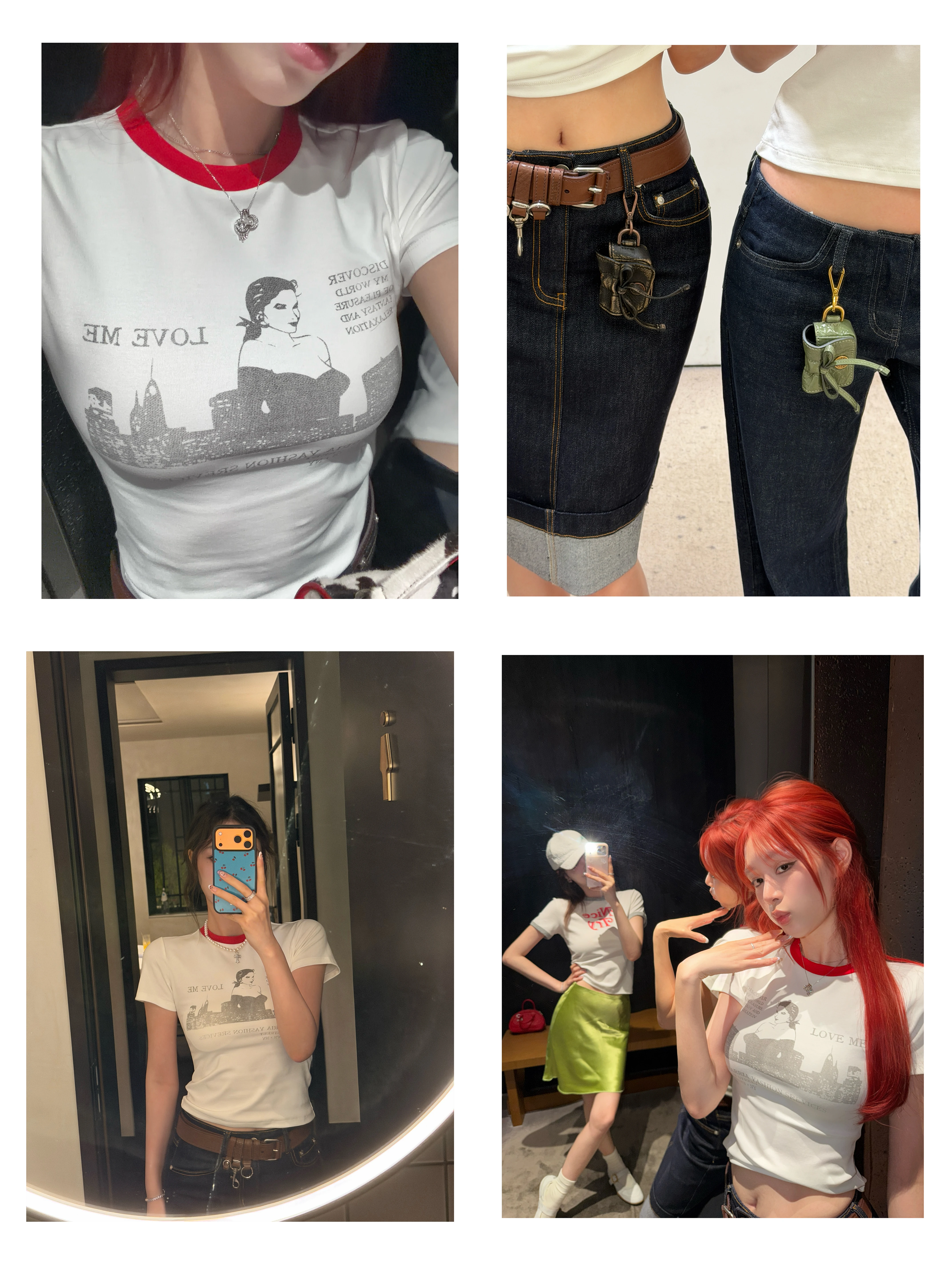 人像プリントTシャツとデニムスカートのセットアップを選ぶべきタイミングは？