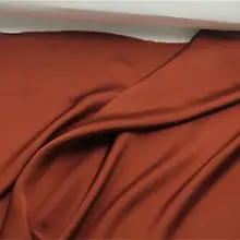 極上の柔らかさのキャラメルオレンジサテン生地【シャツワンピース・ドレス・漢服用】