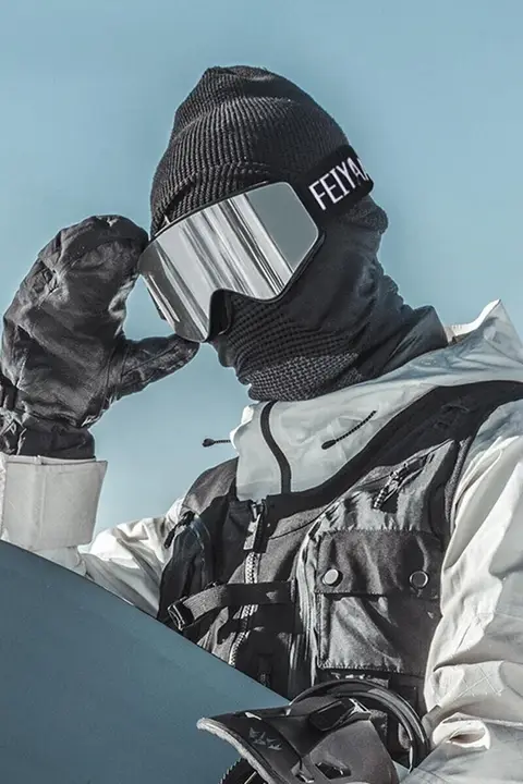 男女兼用 磁気吸着のスキーゴーグル【近視対応・翻転式・雪山登山用】