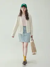 法式透かし編み薄手ニットカーディガン【夏用・UVカット・エアコン対策】