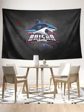 WEチーム応援フラッグ【eスポーツテーマ・壁掛け用・宿舎装飾】