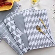 北欧デザイン コットンリネン製 テーブルマット【防滑・防熱・正方形】