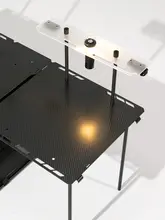 タクティカルテーブル拡張ボード カーボン 折りたたみテーブル用 ランタンスタンド兼用 キャンプ アウトドア