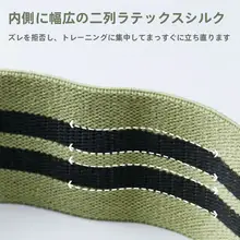 ヨガエクササイズ用エラスタ、ヒップトレーニングバンド【高弾力・ニット素材・足用】