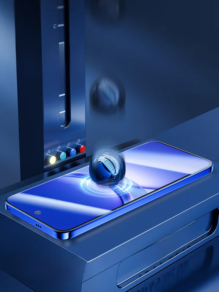 SmartDevil ノート型スマートフォン用 ガラスフィルム【指紋防止・フルカバー・高透明度】