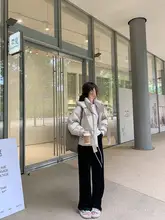 TTホワイトスラウチパンツ【ゆったりしたストレートデザイン・秋冬用・厚手】