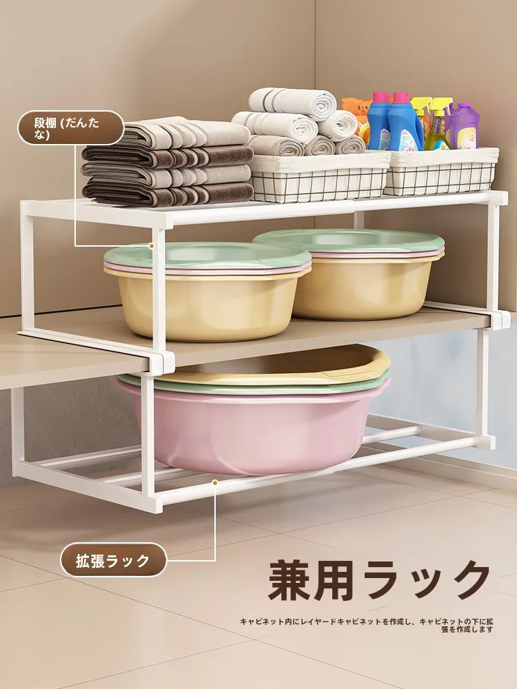 お風呂場のシャンプー収納に悩むなら、この「伸縮式洗面器ラック」が解決する？