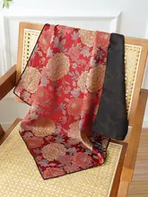 中国風の贈り物に最適！絹製の宋錦中方巾【精緻なデザイン・高貴な風合い】（セットアップ対応）