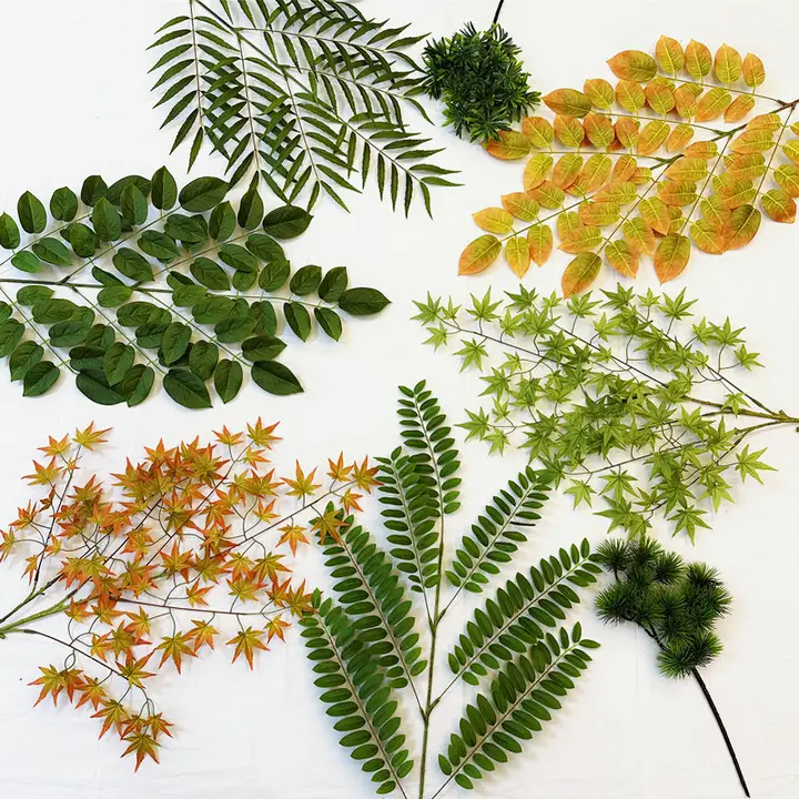 リアルな人工観葉植物 カエデ葉＆松葉 ローハン松 大型室内装飾用